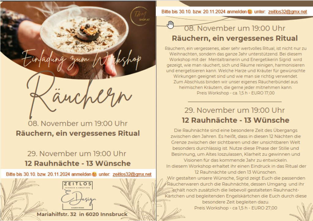 Handgemachter Schmuck aus Innsbruck – lerne mehr unter Über mich, entdecke Aktuelles & Schau rein für einzigartige Designs bei zeitlos-schmuck.